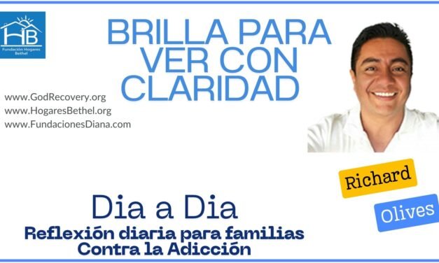 Tema de hoy: Que tu luz interior brille para ver con claridad y paz en medio de las dificultades