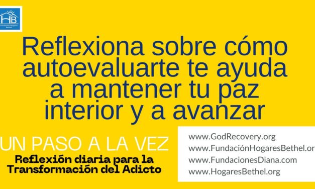 Tema de hoy: Reflexiona sobre cómo autoevaluarte te ayuda a mantener tu paz interior y a avanzar