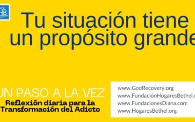 Tema de hoy: » Tu situación tiene un propósito grande»