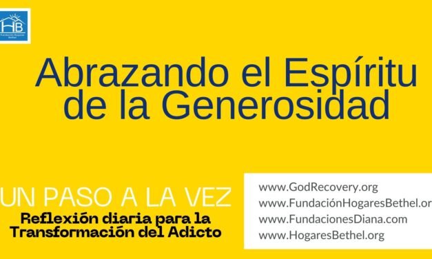 Tema de hoy: «Abrazando el Espíritu de la Generosidad”